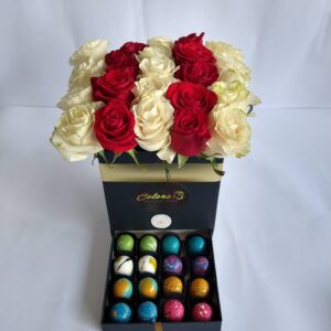 Flores y chocolates